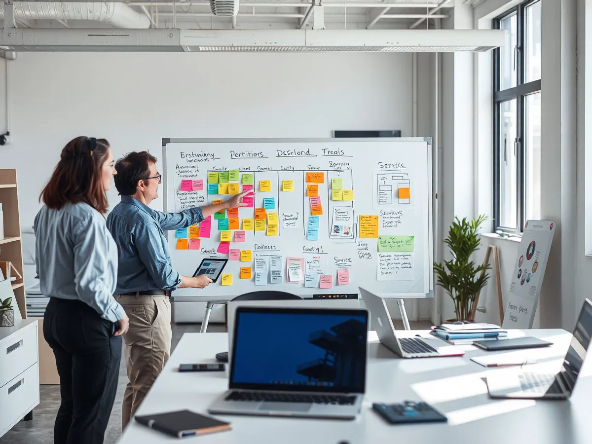 团队在办公室进行活动策划讨论